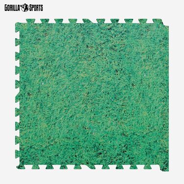 GORILLA SPORTS захисні EVA килимки 60x60x1,2 см, набір 6 шт, антиковзкі, для фітнесу, підлоги, тренажерного залу, басейну