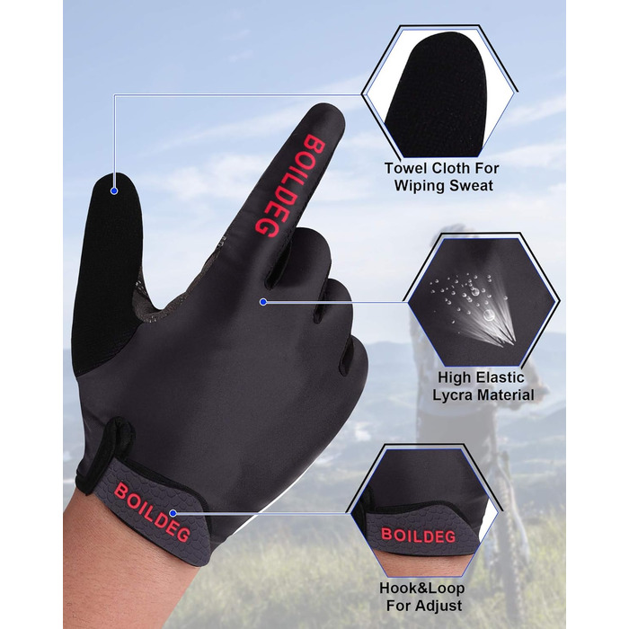 Велосипедні рукавички без пальців для фітнесу, дихаючі, з неслизьким покриттям та амортизацією, для їзди на велосипеді, TB Fitness, для жінок та чоловіків, зелені (M, чорні)