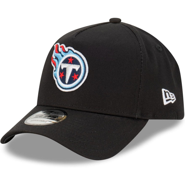 Кепка New Era NFL Tennessee Titans 9Forty A-Frame чорна, кепка бейсболка з вигнутим козирком, універсальний розмір