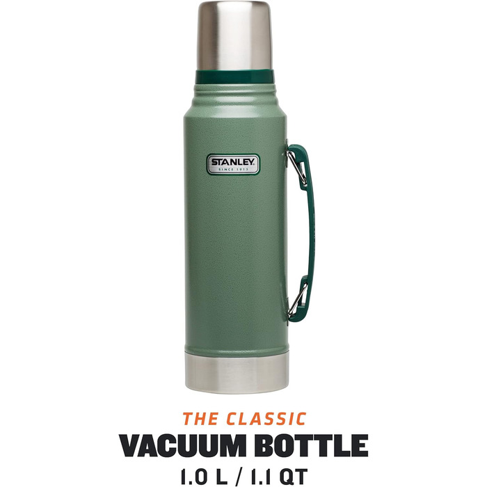 Термос Stanley Classic Legendary 1 л – зберігає тепло/холод 24 години та термоконтейнер для їжі з ложкою 400 мл