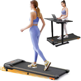 Walking Pad - біговий килимок для дому з нахилом, 2.5 PS, тихий двигун, компактний, 1-6 км/год, LCD, Bluetooth, пульт, керування через додаток, для дому та офісу