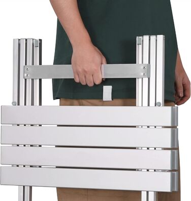 Складаний столик Woltu з алюмінію для саду, тераси та балкону, 50.5x47x59.5 см