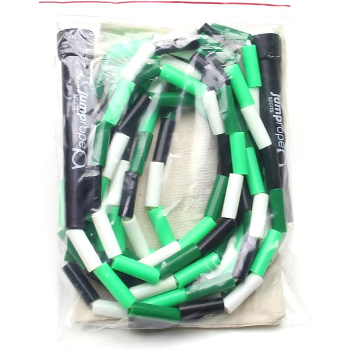 Професійне скакалка для змагань BEAD (довжина 3.0м, регульована) (Мох)