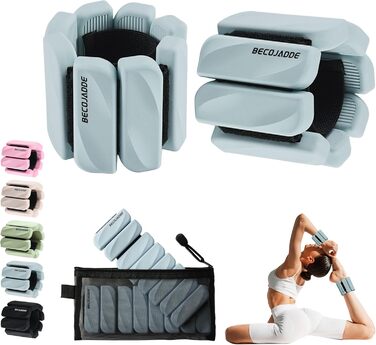 Гантелі на ногу/зап'ястя BECOJADDE 0.45/0.9 кг (набір 2 шт.) для кардіо, силових тренувань та фітнесу