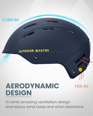 Шолом Outdooraster IPS Kelvin II для сноуборду та лиж (темно-синій, S)