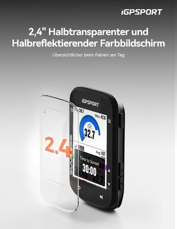 Велокомп'ютер GPS iGPSPORT BSC200S бездротовий з маршрутизацією, ANT+, Bluetooth