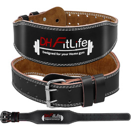 Пояс для важкої атлетики DH FitLife з м'якою підкладкою, фітнес-пояс для пауерліфтингу та кросфіту, тренувальний пояс для чоловіків і жінок