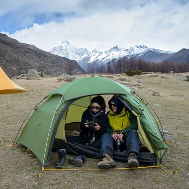 Намет Naturehike Cloud Peak: Ultraleicht 4-сезонний намет для кемпінгу на 2-3 особи, 20D, колір: Waldgrün