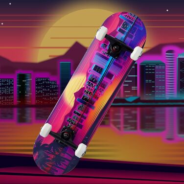 Скейтборд Komplett Long-Beach для дітей та підлітків 7.75