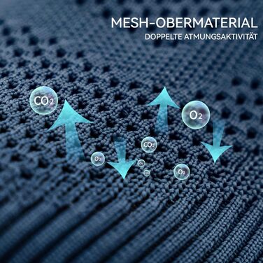 Чоловічі кросівки без шнурівків Slip-on, сітка, дихаючі, легкі, для бігу та спорту, комфортні, outdoor, джогінги, 44 EU, темно-синій