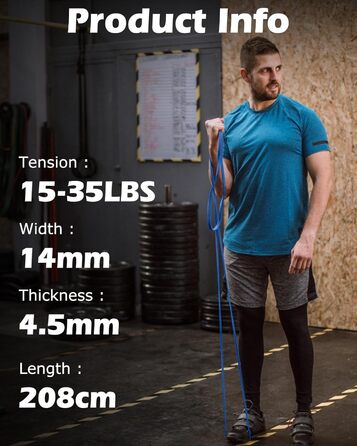 Еластичні гумки для фітнесу Zacro: набір для йоги, пілатесу, силових тренувань та фізіотерапії (6 шт.)