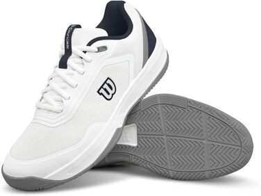 Тенісні кросівки Wilson Courtglide для чоловіків, біло-темно-синій, Quarry (44 2/3 EU, X-Weit)