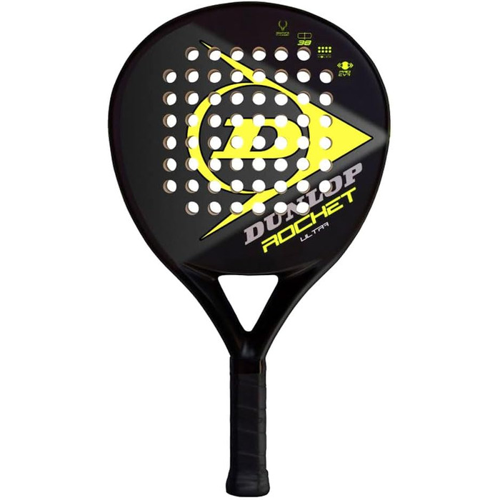 Ракетка для паделу Dunlop Rocket, жовта, для гри в падел