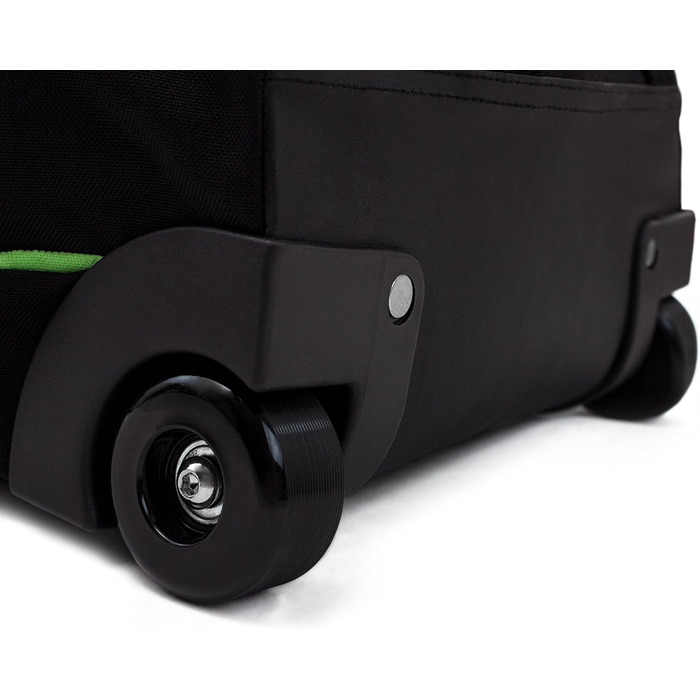 Чохол для лиж BRUBAKER Skitasche Race Champion з роликами на 2 пари лиж та палиці, міцний, 170/190 см, чорний/зелений