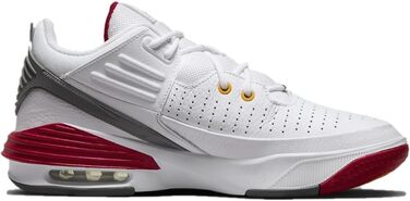 Кросівки Nike Jordan Max Aura 5 для баскетболу, 44.5 EU, білий, помаранчевий, кардинал