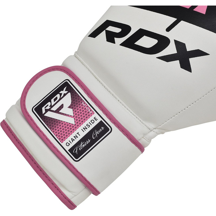 Жіночі боксерські рукавички RDX для муай-тай, кікбоксингу та MMA, рожеві, шкіра Maya Hide, для тренувань із боксерською грушею, 8-12 oz