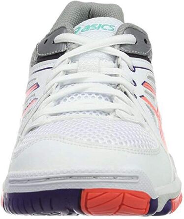 Жіноче волейбольне взуття Asics Gel-Task, білий, блакитний, корал, фіолетовий (42.5 EU)