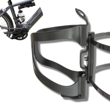 Універсальний велосипедний фляготримач BeDiCo-Multi Mount Twist, алюмінієвий, без гвинтів, з адаптером, поворотний для зручного доступу