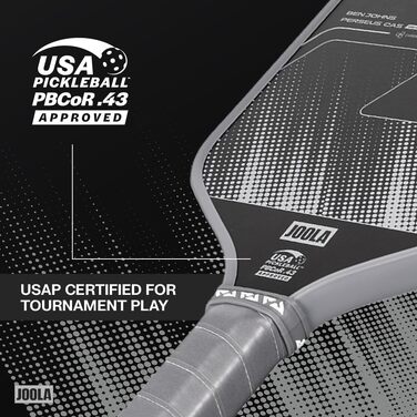 Ракетка для піклболу JOOLA Perseus Shadow Grey, сертифікована USAP, професійна серія CAS