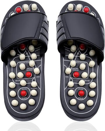 Масажні тапочки для ніг ACWOO - масажер для стоп, для чоловіків та жінок, розмір 42-43, для покращення кровообігу та полегшення болю при п'яткової шпори та планарної фасціїті.