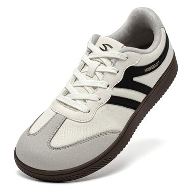 Кросівки HOBIBEAR ретро стиль унісекс бежево-чорні 39 EU. Зручне взуття для щоденного використання з анатомічною колодкою