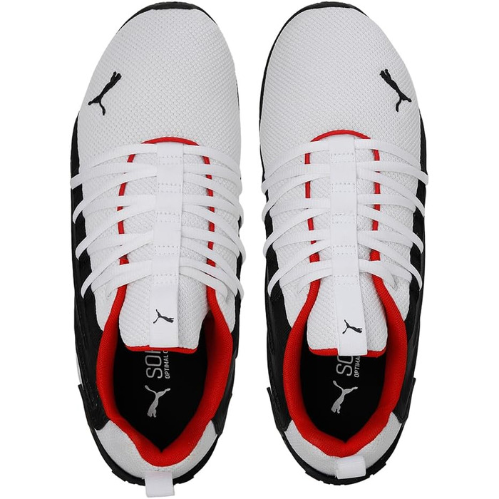 Кросівки PUMA IonLaufschuh (40 EU) біло-чорно-червоні