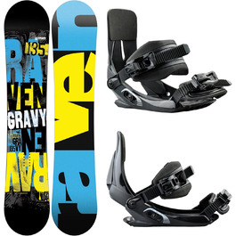Сноуборд RAVEN Gravy Junior + кріплення MP Junior Black XS/S, 120 см