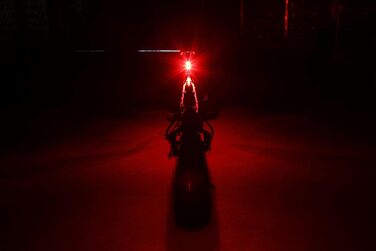 LED акумуляторний задній ліхтар Fischer Stableuchte для велосипеда, зарядний, IPX4, чорний, TWIN (акумуляторний ліхтар + TWIN STOP)