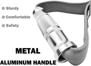 Ручки для тренажерів з еластичними стрічками J Bryant: міцні металеві ручки для кросовера, LAT pulldown, пулерів