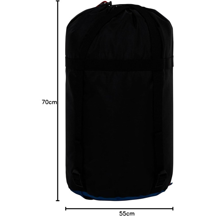 Сплячий мішок McKinley Camp Comfort 5 BluePetrol/BluePetrol 195 см - для кемпінгу та відпочинку