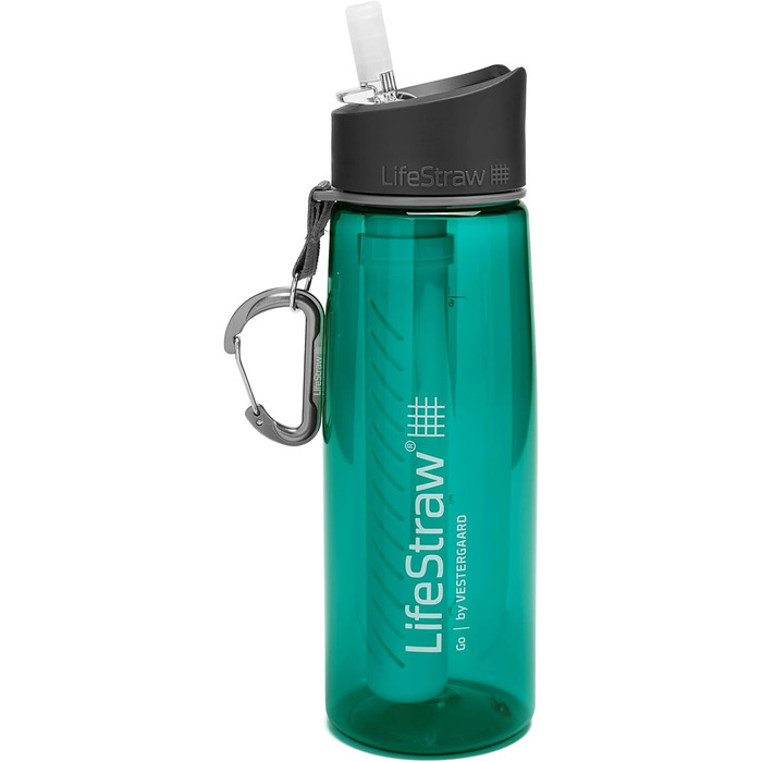 Фільтрована пляшка LifeStraw Go 650 мл, темно-бірюзова, фільтр для води