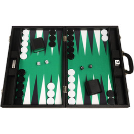 Набір для гри в шашки Silverman & Co. Преміум-клас, 48 x 64 см, чорний з білими та чорними точками, для дорослих та дітей від 6 років