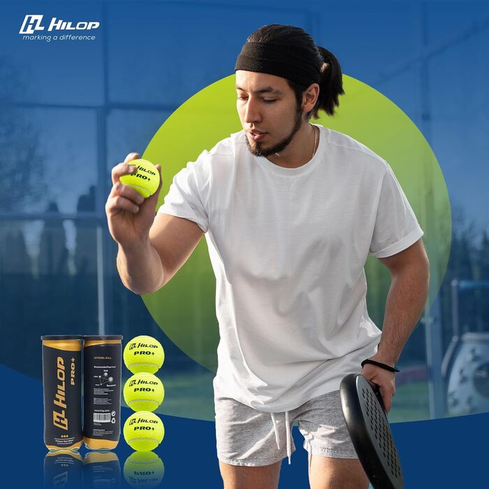 М'ячі для падел-тенісу, 3 шт. - якісні м'ячі для змагань та тренувань