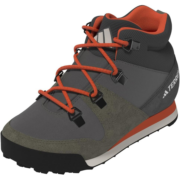 Зимові черевики adidas Terrex Snowpitch Cold.rdy для жінок та чоловіків (31 EU, Olive Strata Wonder White Orange)