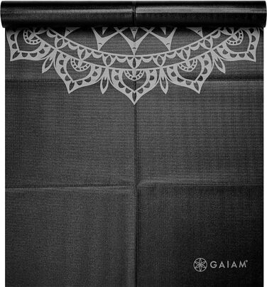 Килимок для йоги Gaiam – туристичний, для фітнесу та занять (172 x 61 x 2 мм)