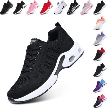 Жіночі кросівки для бігу Hitmars: спортивне взуття з повітряною подушкою, антиковзаючі, для вулиці, бігу, фітнесу, чорні, рожеві, помаранчеві, фіолетові, розміри EU 36-46