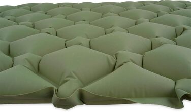 Каремат туристичний надувний Normani Schnell - ультралегкий, зелений, 190x60x6 см
