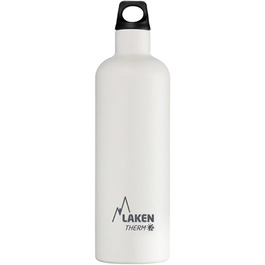 Термос Laken Thermo Futura 0.75 л, вузька горловина, нержавіюча сталь, білий