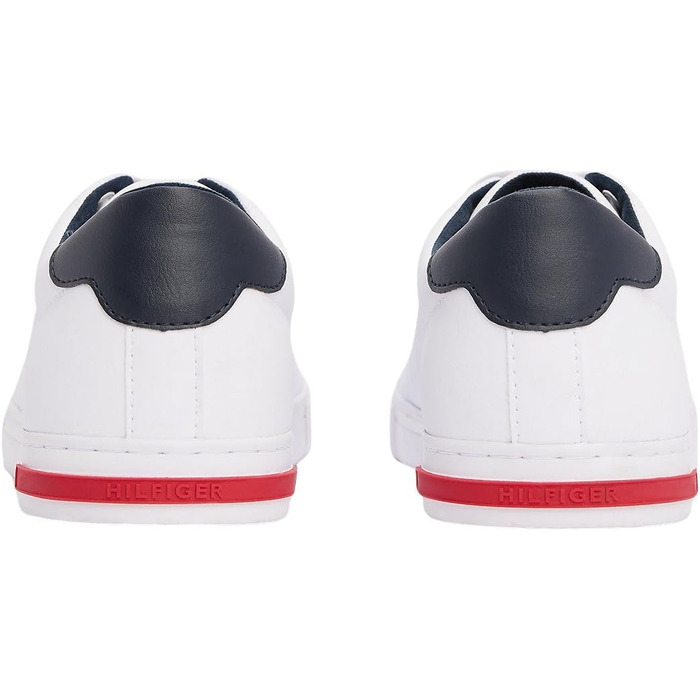 Чоловічі кеди Tommy Hilfiger Vulcanized Sneaker Essential білі, шкіряні деталі, розмір 42 EU