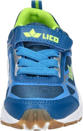 Дитячі закриті кросівки для залу Lico Salford VS Unisex, колір Petrol Blau Lemon, розмір 38 EU