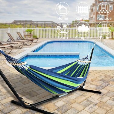 Гамак для відпочинку Anyoo: міцний, знімний, портативний, для дому та саду