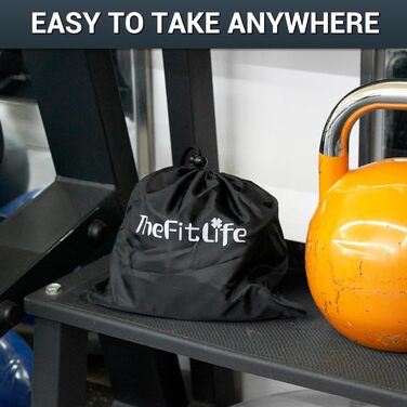 Фітнес гумки TheFitLife з ручками - набір 5 шт. для тренувань, з ручками, манжетами, фіксатором для дверей, сумкою та електронною книгою (110 lbs)