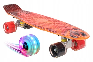 Пенні-борд Aurora з LED-колесами, 56x15 см, підшипники ABEC-7