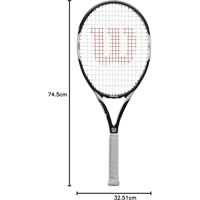 Тенісний ракеточний пристрій Wilson Federer Team 105, унісекс, для початківців та любителів, розмір ручки L1 Single