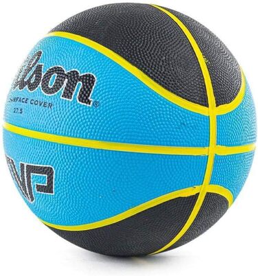Баскетбольний м'яч Wilson MVP для вулиці, гумовий, чорний/синій, розмір 5