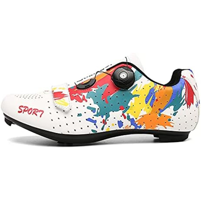 Чоловічі велотуфлі для MTB, шосе та тренувань. Сучасні, дихаючі, сумісні з SPD/SPD-SL (43 EU, білі)