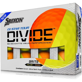 Гольф-м'ячі Srixon Q-Star Tour Divide, двокольорові, преміум-класу