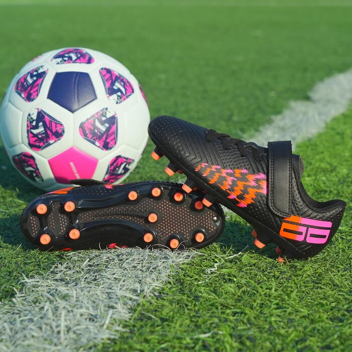 Дитячі футбольні бутси JABASIC для гри на твердих поверхнях, чорні (27 EU)