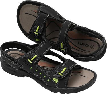 Чоловічі сандалі JOMIX для активного відпочинку на липучках: пляж, гори, подорожі (41 EU, чорні)