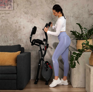 Велотренажер Hop-Sport HS-3030X Apeks X-Bike сірий